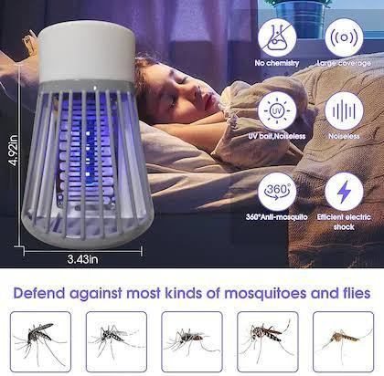 Mosquito Killer Lamp – 360° UV Light Trap, Silent & Chemical-Free